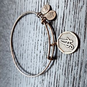 Alex and Ani "A" Silver Bracelet
